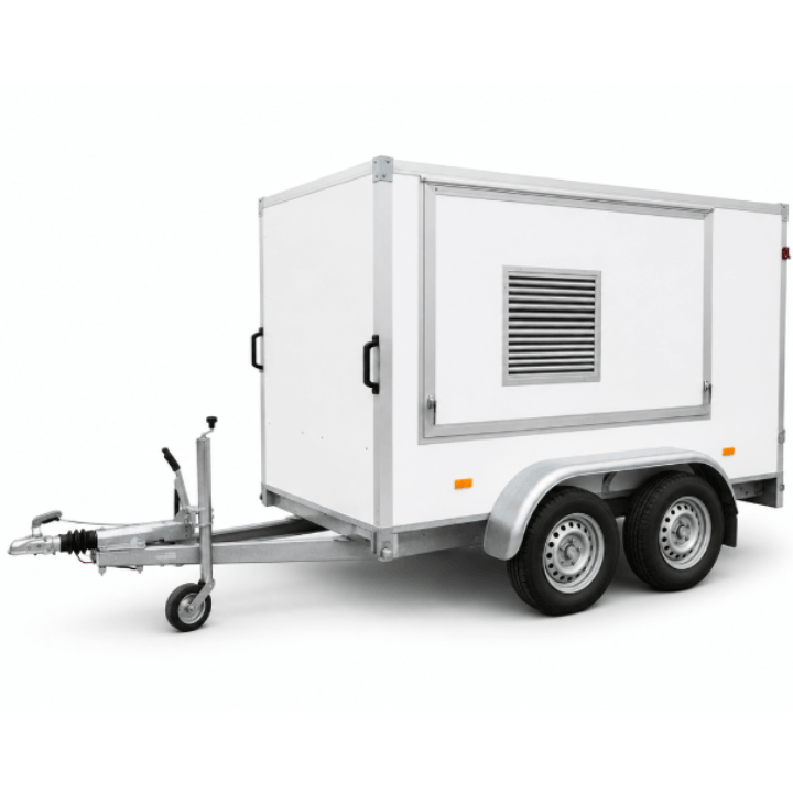hogedruktrailer dubbelasser diesel